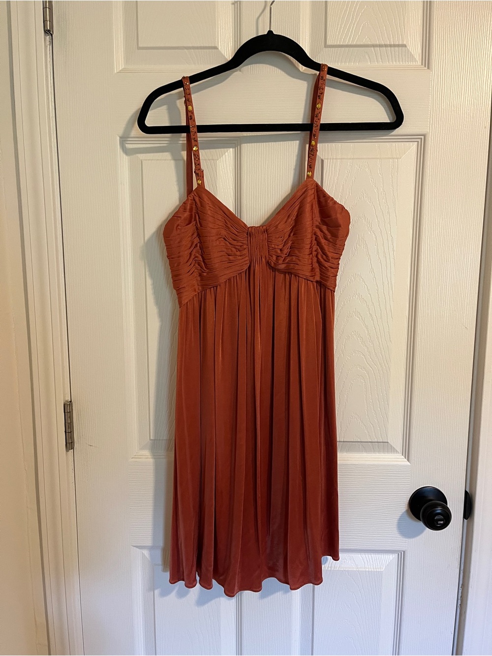Bcbg orange cocktail dress